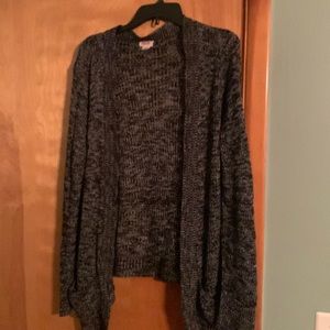 Cardigan black and gray
